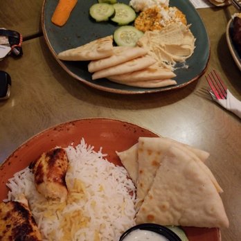 Luna Grill Flower Mound - Dip Trio and Chicken Plate - Mediterranean Near Me - Flower Mound, Texas Luna Grill Flower Mound - Dip Trio and Chicken Plate - Mediterranean Near Me - Flower Mound, Texas