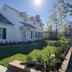 Campos Landscaping - Installed the following - brick pathway - grass - landscape design -outdoor lighting