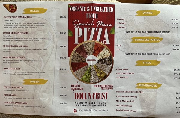 Menu photo 2 Roll N Crust Fremont, CA Menu photo 2 Roll N Crust Fremont, CA