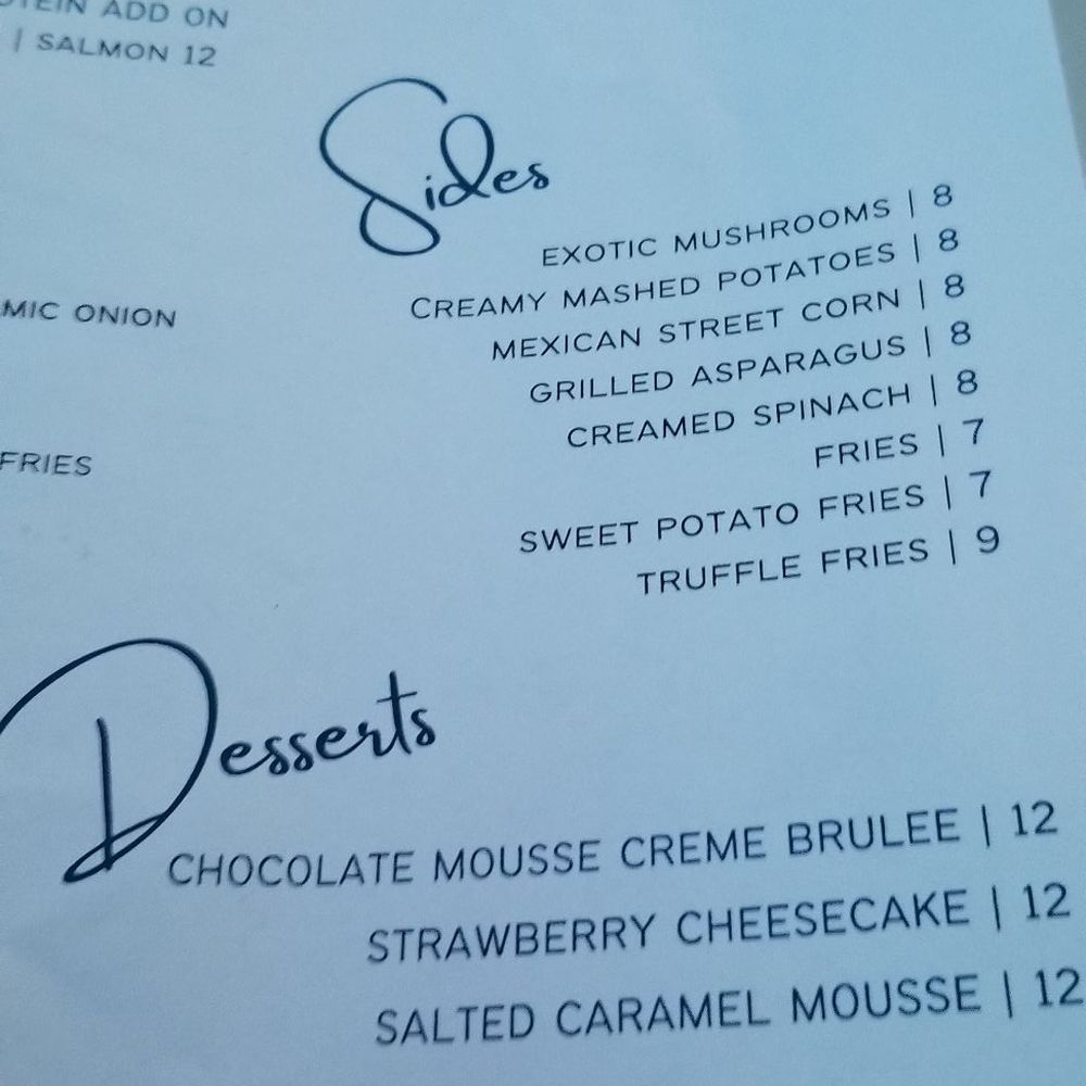 Skydome Restaurant - Sides & Desserts Menu - Lounges Near Me - Arlington, Virginia