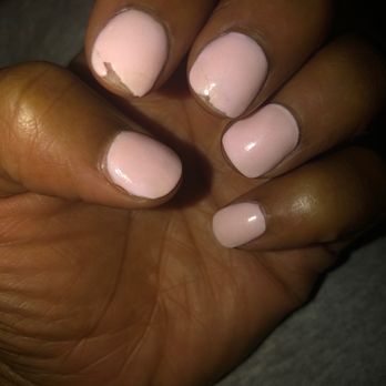Lush Nails Spa - Only one week after service SNS dip. - Nail Salons Near Me - Charlotte, North Carolina Lush Nails Spa - Only one week after service SNS dip. - Nail Salons Near Me - Charlotte, North Carolina