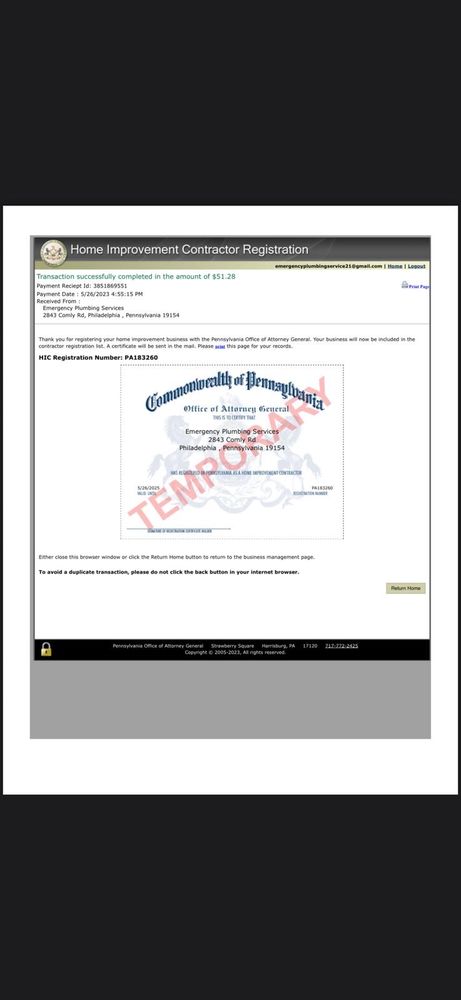 Slide of Emergency Plumbing Services