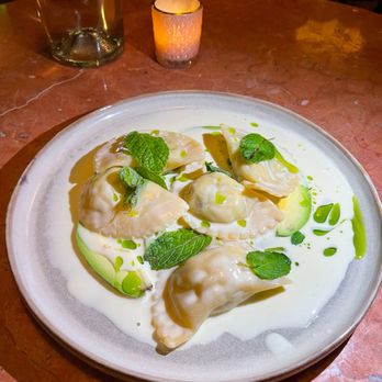 Poeta - Mezzalune (crab, avocado, mint) - Italian Near Me - Austin, Texas Poeta - Mezzalune (crab, avocado, mint) - Italian Near Me - Austin, Texas