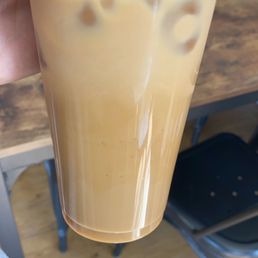 Large Iced Vanilla Late $4