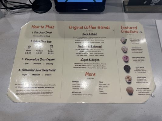Menu photo 4 Philz Coffee Mission Viejo, CA Menu photo 4 Philz Coffee Mission Viejo, CA