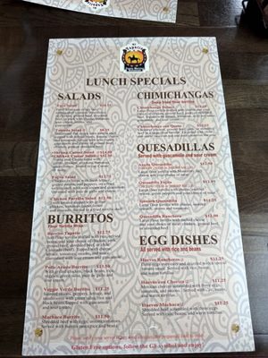 Menu photo 1 El Tapatio North Kingstown, RI Menu photo 1 El Tapatio North Kingstown, RI