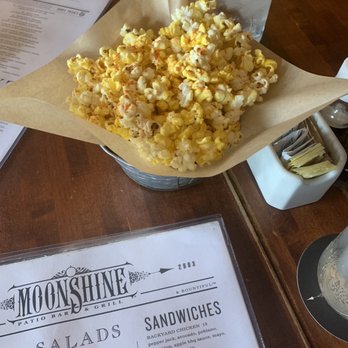Moonshine Grill - Complimentary Seasoned Popcorn - Southern Near Me - Austin, Texas