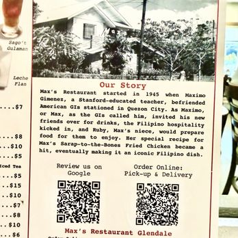 Max's Restaurant - Glendale - Menu - Filipino Near Me - Glendale, California Max's Restaurant - Glendale - Menu - Filipino Near Me - Glendale, California