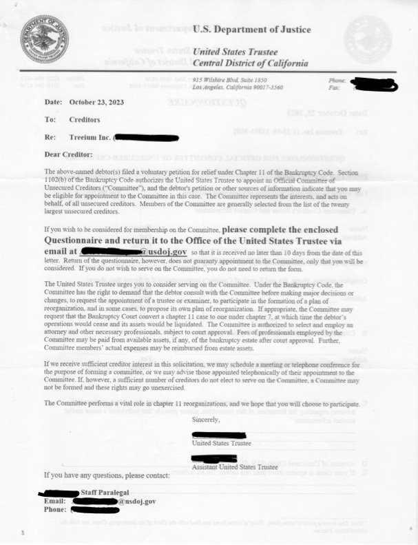 Slide of Treeium Energy