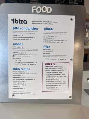 Menu photo 1 Ibiza Santa Cruz, CA Menu photo 1 Ibiza Santa Cruz, CA