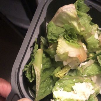 Red Lobster - nasty hair & old lettuce in the Classic Caesar Salad - Seafood Near Me - Flint, Michigan