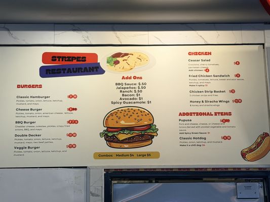 Menu photo 1 Stripes Tigard, OR Menu photo 1 Stripes Tigard, OR