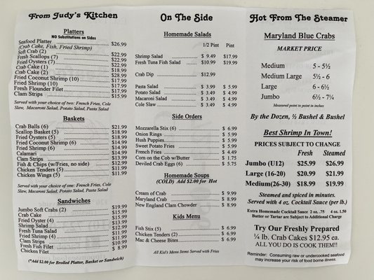 Menu photo 1 Rippons Seafood Ocean City Ocean City, MD Menu photo 1 Rippons Seafood Ocean City Ocean City, MD