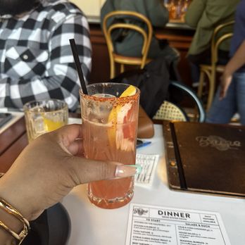 Brine Oyster House - Don't remember the name but their take on a spicy margarita - Seafood Near Me - Grosse Pointe Park, Michigan
