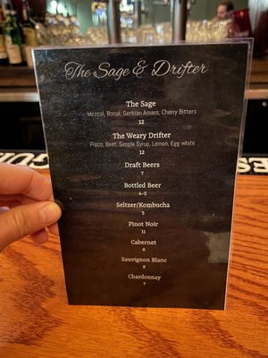 Menu photo 6 The Sage & Drifter San Francisco, CA