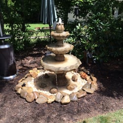 Ducker Land Management Company - New standing fountain for a back yard feature.