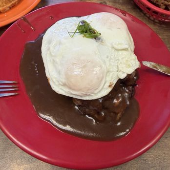 Guieb Cafe - Rib Eye Loco Moco - New American Near Me - Aiea, Hawaii Guieb Cafe - Rib Eye Loco Moco - New American Near Me - Aiea, Hawaii