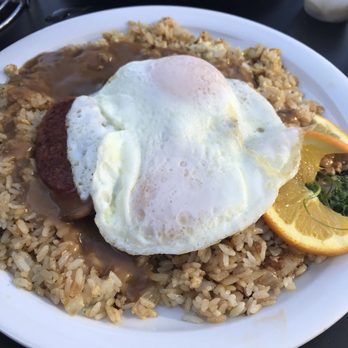Stacks Pancake House - Loco moco with Portuguese sausage - Breakfast & Brunch Near Me - Irvine, California Stacks Pancake House - Loco moco with Portuguese sausage - Breakfast & Brunch Near Me - Irvine, California