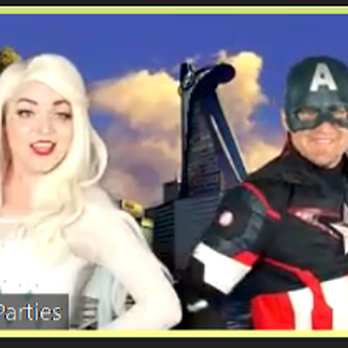 Creative Parties For Kids - Screenshot of the experience - had to cut the kids out for privacy reasons. Picture is blurry because it is blown up. - Party & Event Planning Near Me - Orange, California