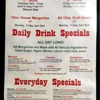 Mi Ranchito - Specials Menu - Mexican Near Me - Lenexa, Kansas