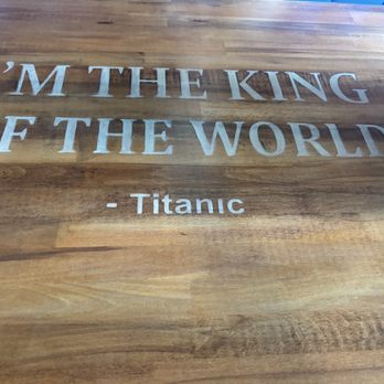Throwback Tavern - I like his each table has a quote for a movie - Burgers Near Me - Pembroke Pines, Florida
