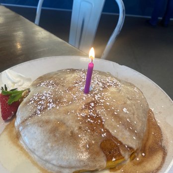 Eggstasy - Birthday pancake - Breakfast & Brunch Near Me - Chandler, Arizona Eggstasy - Birthday pancake - Breakfast & Brunch Near Me - Chandler, Arizona