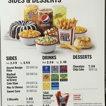 KFC - Menu as of 2024/04/08 - Chicken Wings Near Me - North Hollywood, California