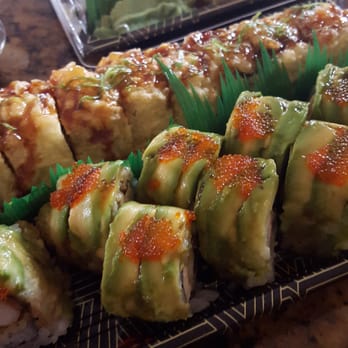J & C House - Tempura shrimp roll, bagel roll, and dragon eye roll. - Sushi Bars Near Me - Riverton, Utah J & C House - Tempura shrimp roll, bagel roll, and dragon eye roll. - Sushi Bars Near Me - Riverton, Utah