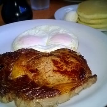 Eggs 'n Things - Ribeye Steak & Eggs with Buttermilk Pancakes - Breakfast & Brunch Near Me - Honolulu, Hawaii