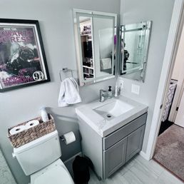 Finished full bathroom remodel