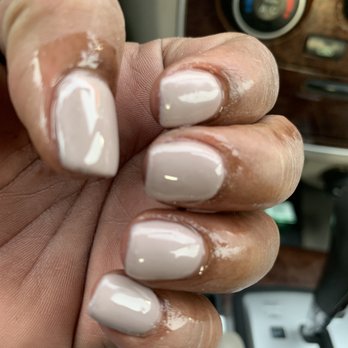 Ruby Nails - He though oil was gonna cover up the hack of a job he did - Nail Salons Near Me - Dearborn, Michigan