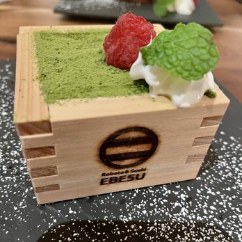 EBESU Robata & Sushi - Matcha Tiramisu - Sushi Bars Near Me - Plano, Texas
