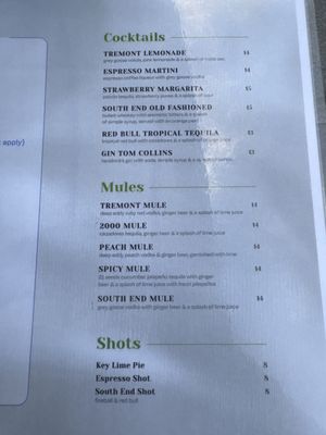 Menu photo 1 Tremont Charlotte, NC