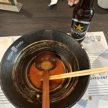 Yoshiharu Ramen - Spicy Miso Ramen and a Sapporo - Ramen Near Me - Menifee, California Yoshiharu Ramen - Spicy Miso Ramen and a Sapporo - Ramen Near Me - Menifee, California