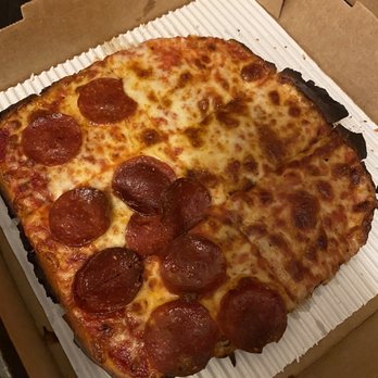 Jet's Pizza - Gluten-free 1/2 pepp, 1/2 cheese - Pizza Near Me - Dearborn, Michigan