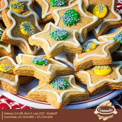 Gamela Biscoitos Caseiros - Biscoitos decorados. O de Gengibre é uma delícia.