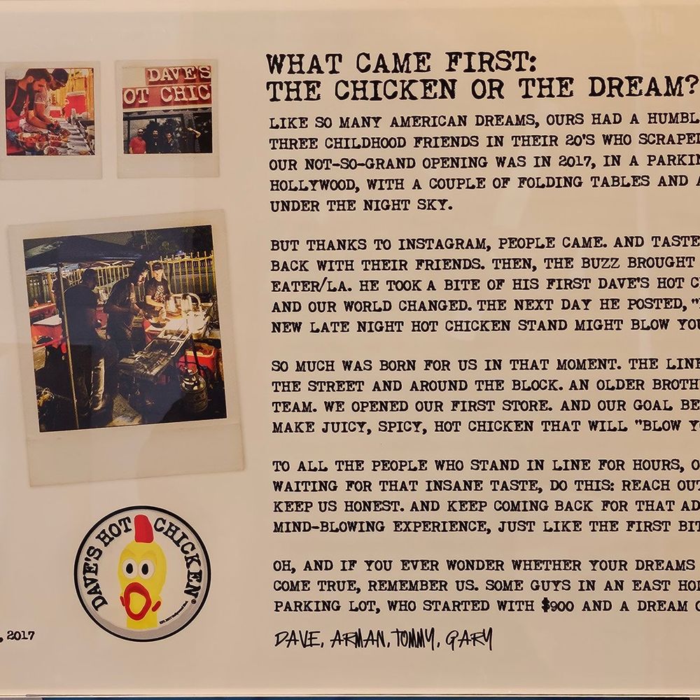 Dave's Hot Chicken - Dave's story - Chicken Shop Near Me - Wake Forest, North Carolina Dave's Hot Chicken - Dave's story - Chicken Shop Near Me - Wake Forest, North Carolina
