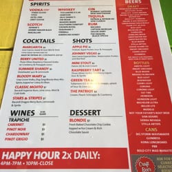Graffiti Junktion - Drink menu