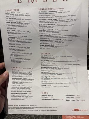 Menu photo 3 Ember Houston, TX