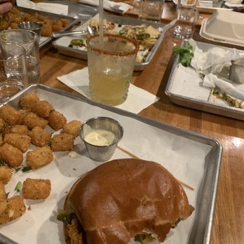 Churchkey - Bonanza burger with garlic taters - Bars Near Me - Modesto, California
