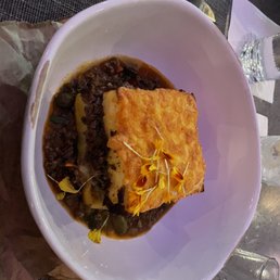 Rib eye lasagna - amazing.