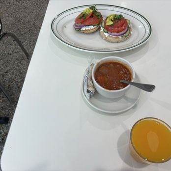 Mensch's Deli - Harvest Vegetable Soup And Veggie Bagel - Delis Near Me - Evanston, Illinois Mensch's Deli - Harvest Vegetable Soup And Veggie Bagel - Delis Near Me - Evanston, Illinois