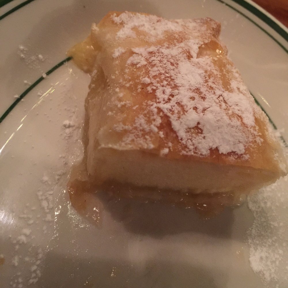 Lemonia - Galaktopourekl, phyllo pastry with custard filling. - Greek Near Me - London, XGL Lemonia - Galaktopourekl, phyllo pastry with custard filling. - Greek Near Me - London, XGL