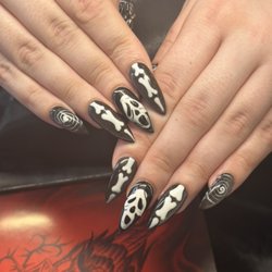 Elegance Nails & Spa - Halloween design, Gelx, builder gel