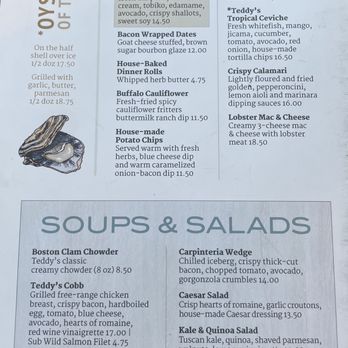 Teddy's By The Sea - Menu - Seafood Near Me - Carpinteria, California Teddy's By The Sea - Menu - Seafood Near Me - Carpinteria, California
