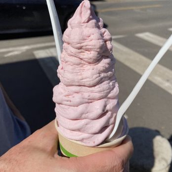 Sweet As - Keiki size: Mango and raspberry mixed with vanilla ice cream - Desserts Near Me - Haleiwa, Hawaii Sweet As - Keiki size: Mango and raspberry mixed with vanilla ice cream - Desserts Near Me - Haleiwa, Hawaii