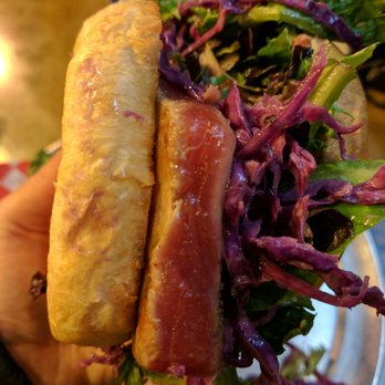 Burger Me - Ahi Burger $12.50 - Burgers Near Me - Truckee, California Burger Me - Ahi Burger $12.50 - Burgers Near Me - Truckee, California