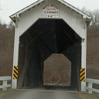 White Covered Bridge - Landmarks & Historical Buildings Near Me - Greene Township, Pennsylvania