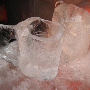The Ice Bar - an ice bucket and a glass of water - Lounges Near Me - Olympic Valley, California