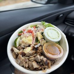 gusto! - Peachtree Rd - Chicken Pineaplle Jerk bowl